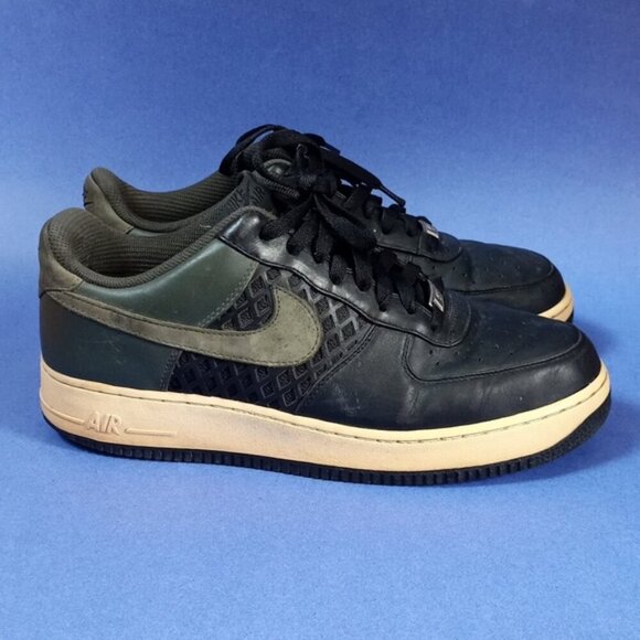 Nike Air Force 1 Low Premium Shoes Birds Nest Black Olive 318775-031